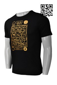 T724   個人設計logoT恤  訂造個性圓領T恤 班衫 來樣訂造短袖T恤 T恤hk中心    黑色  t 恤 直 噴